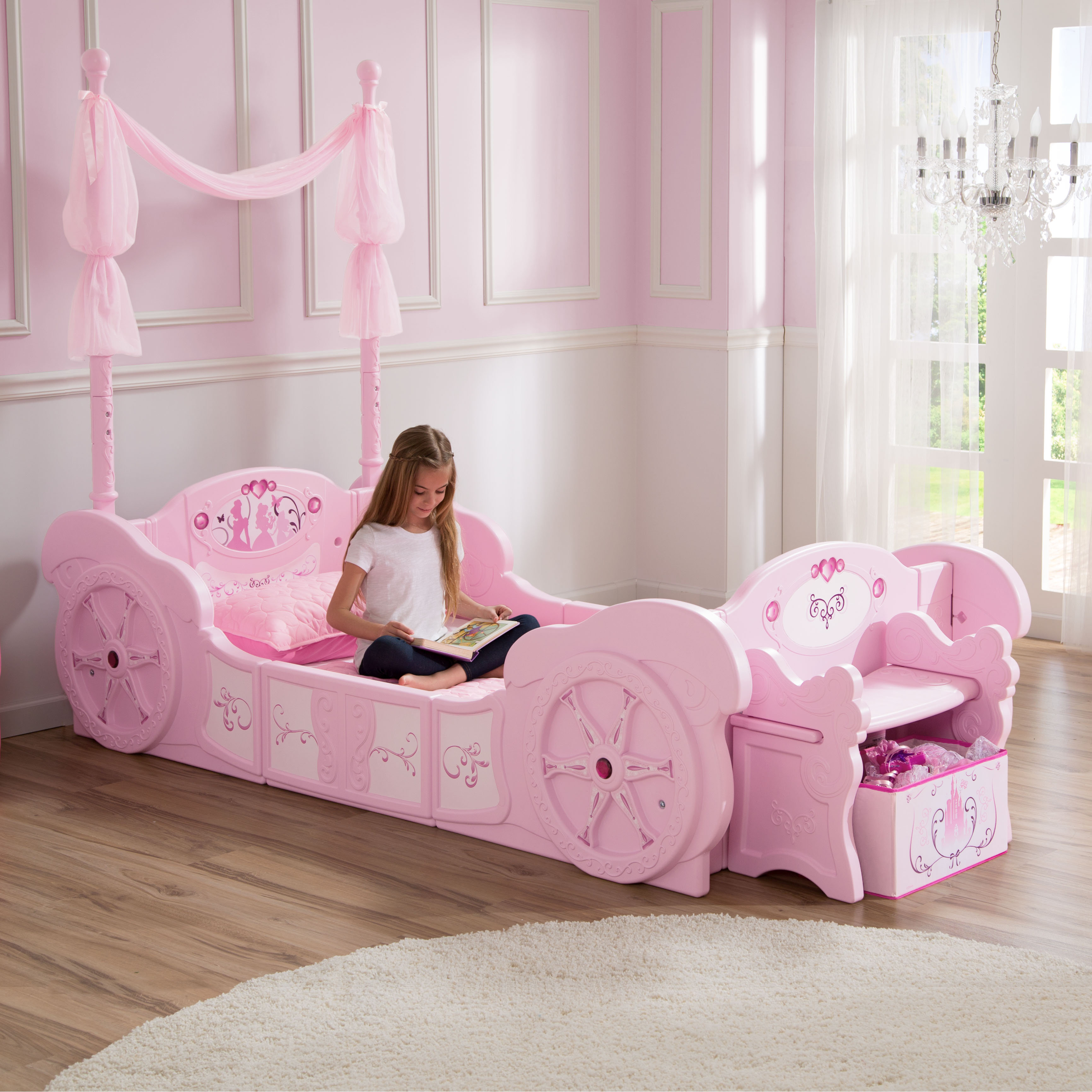 Disney Princess Carriage Twin Convertible Toddler Bed Wayfair