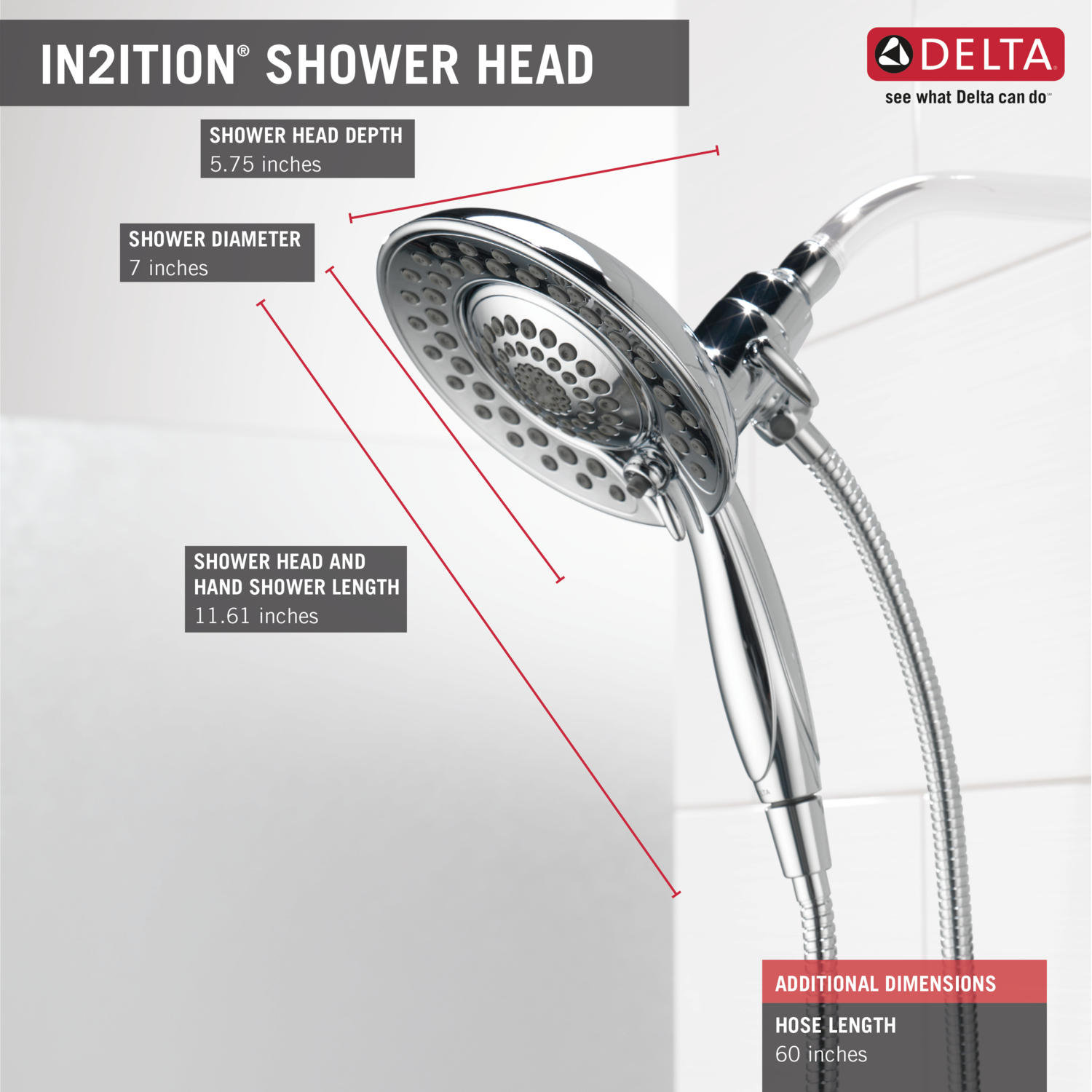 Delta In2ition Delta Shower Head & Reviews Wayfair