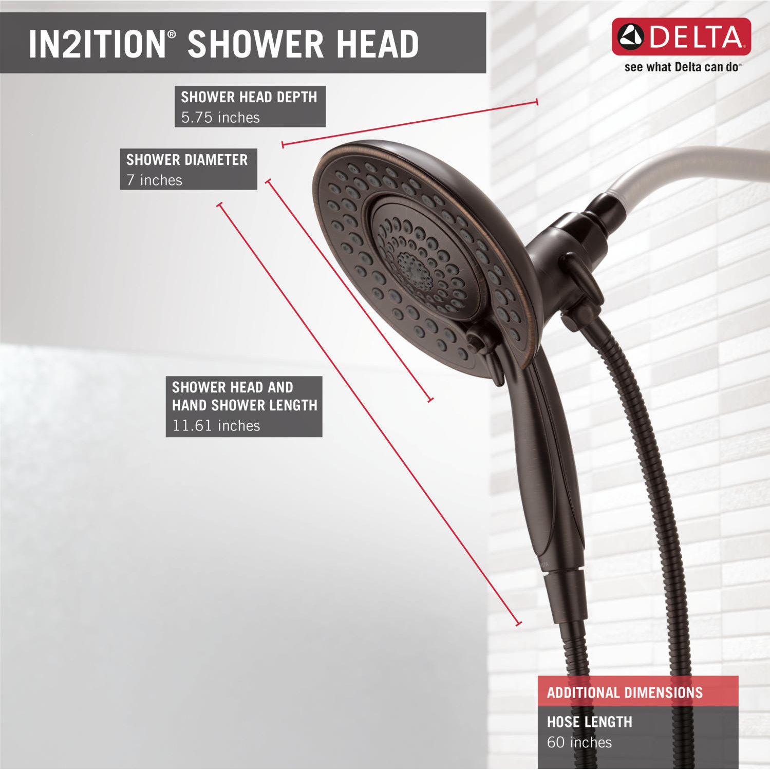 In2ition Delta Shower Head Wayfair