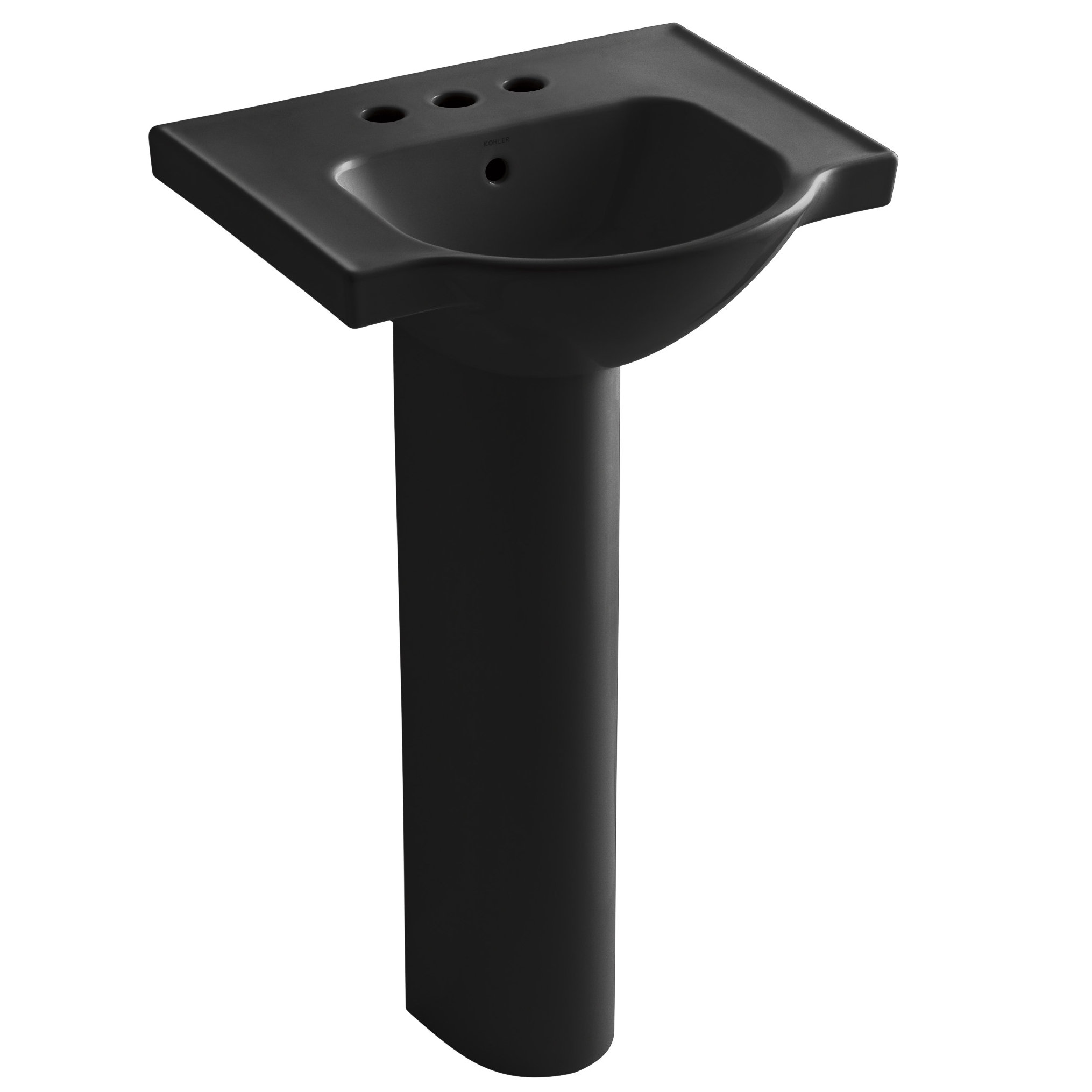 Kohler Veer 21" Pedestal Bathroom Sink with 4" Centerset Faucet Holes