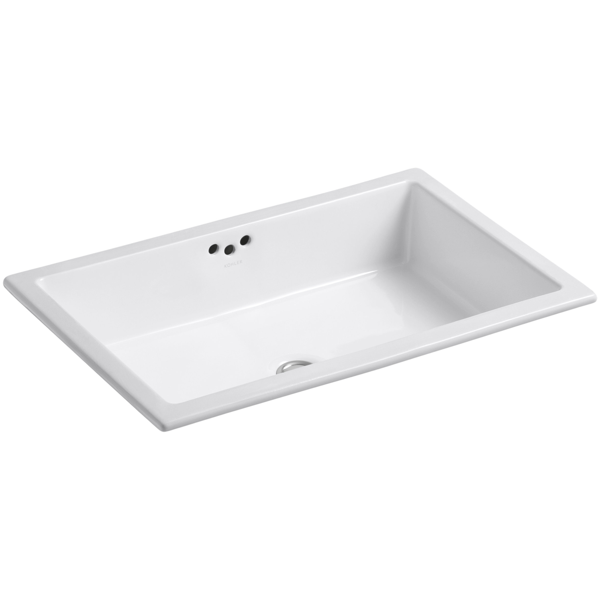 Kathryn 237/8" x 155/8" x 61/4" Undermount Bathroom Sink with Glazed