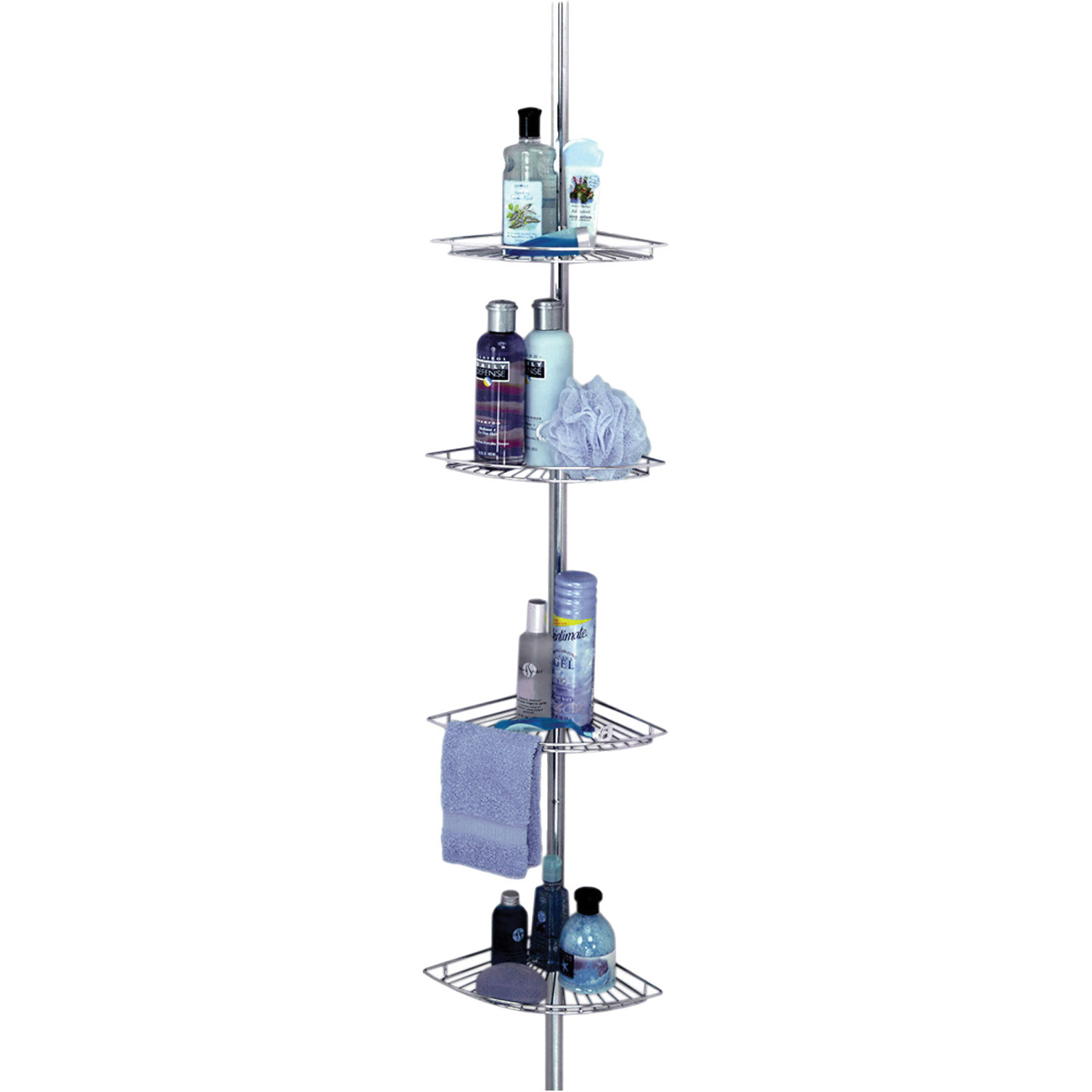 Zenith Pole Shower Caddy in Chrome & Reviews Wayfair