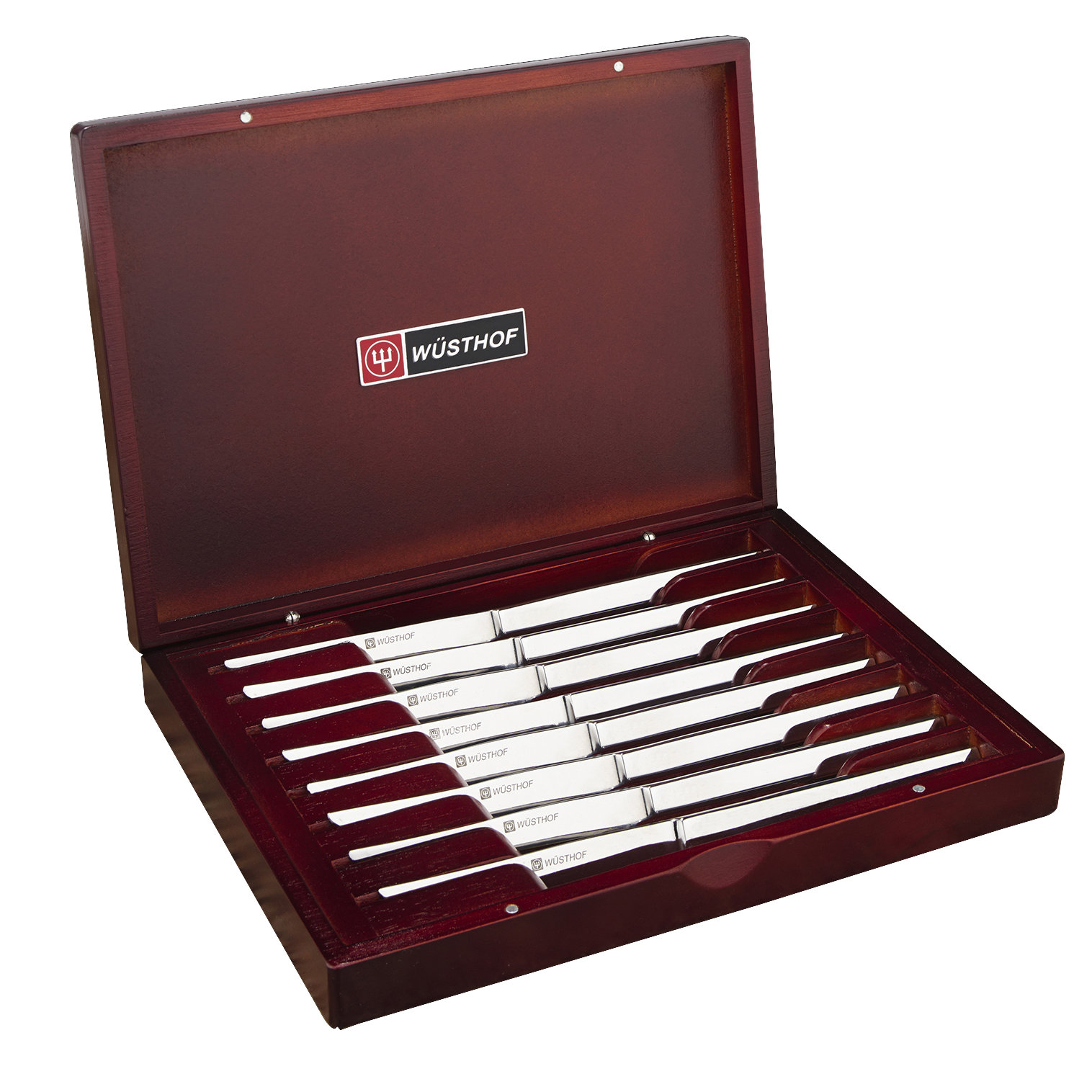 Wusthof Stainless Steel Steak Knife & Rosewood Chest Set & Reviews