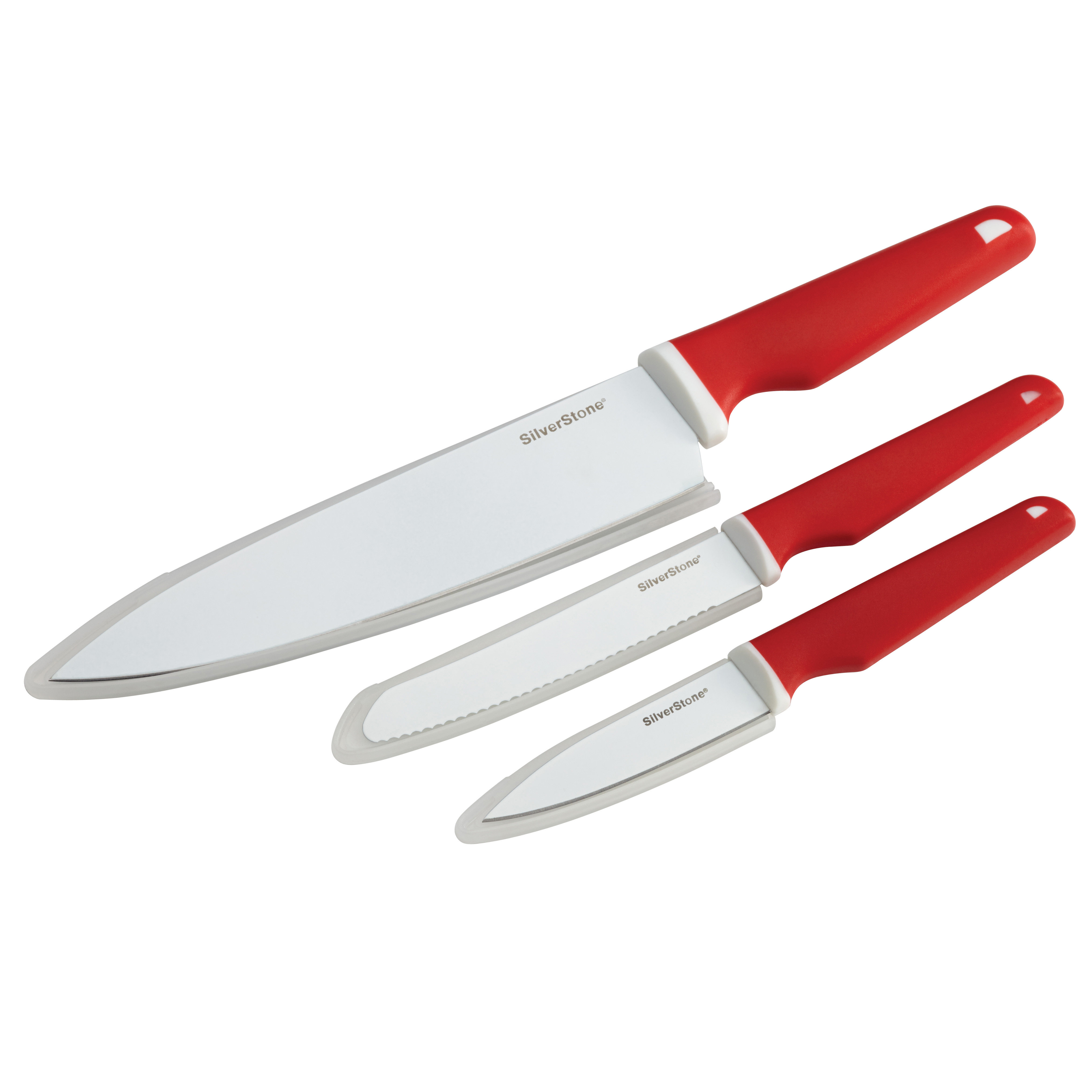 3 Piece Ceramic Coated Cutlery Chef's Knife Set Wayfair