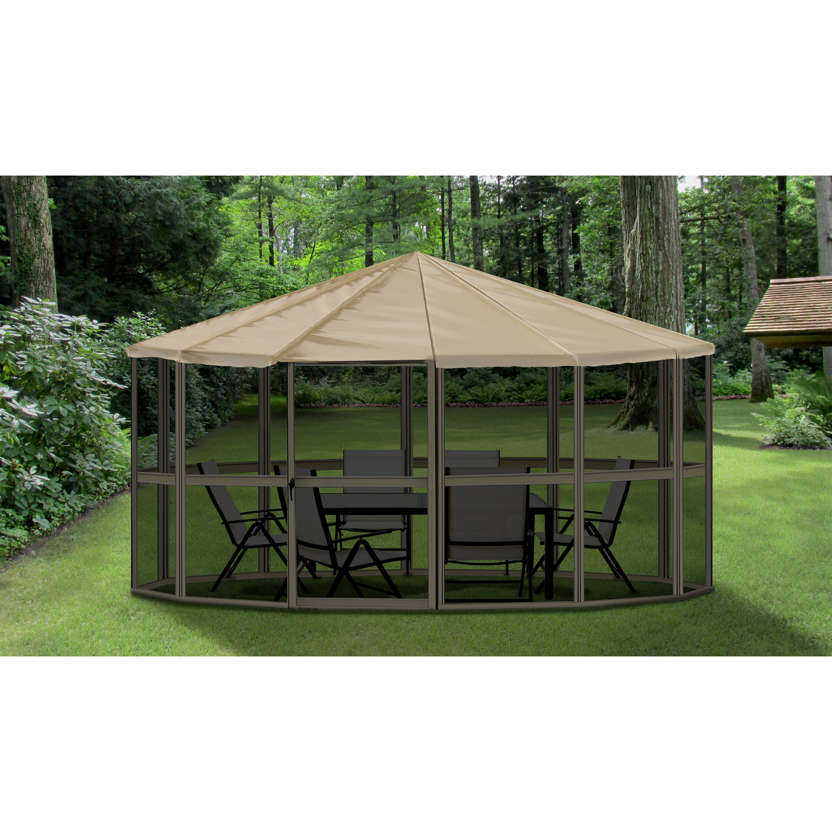 14 Ft. W x 14 Ft. D Aluminum Gazebo Wayfair