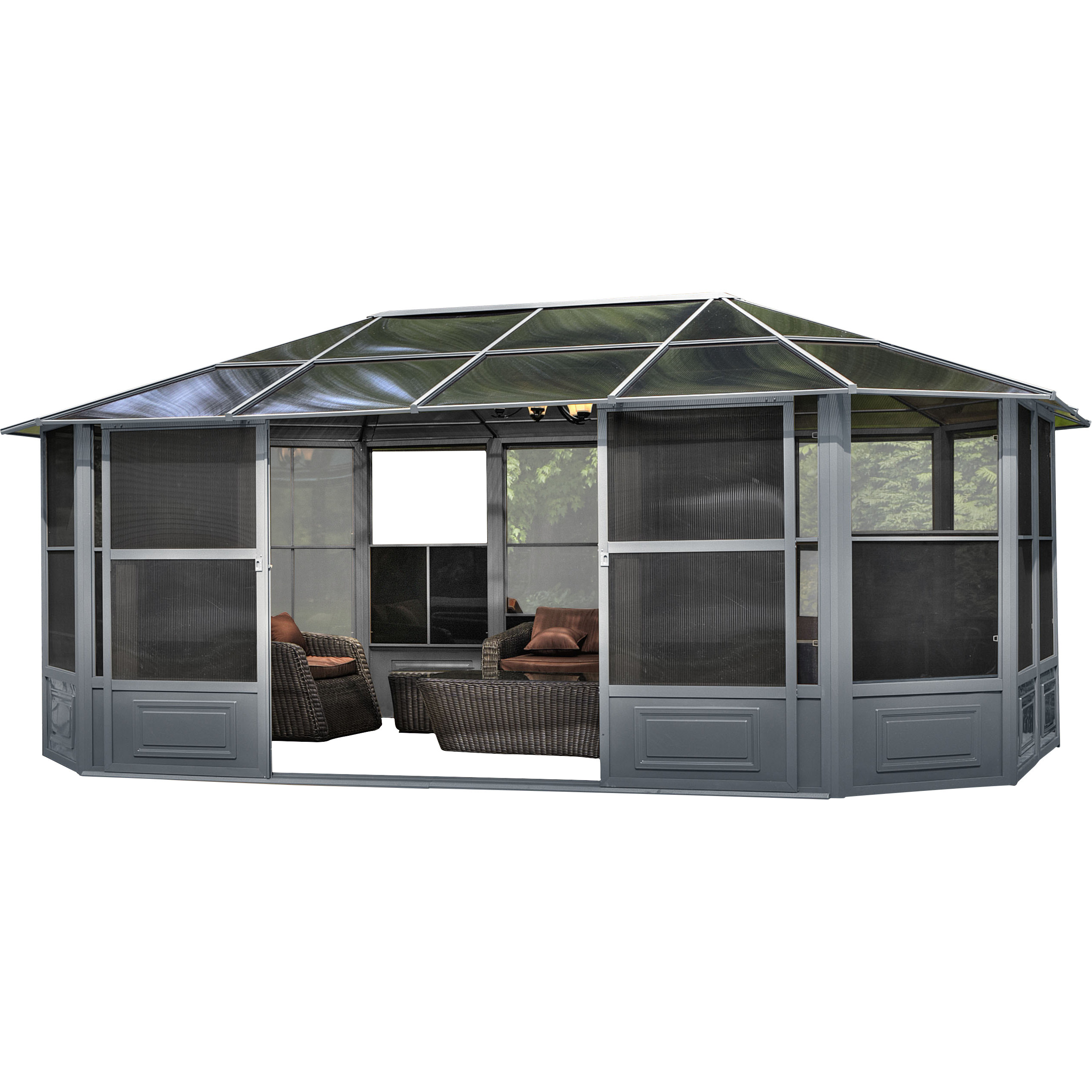 Gazebo Penguin Four Season Solarium 12 Ft. W x 18 Ft. D Aluminum Gazebo & Reviews Wayfair
