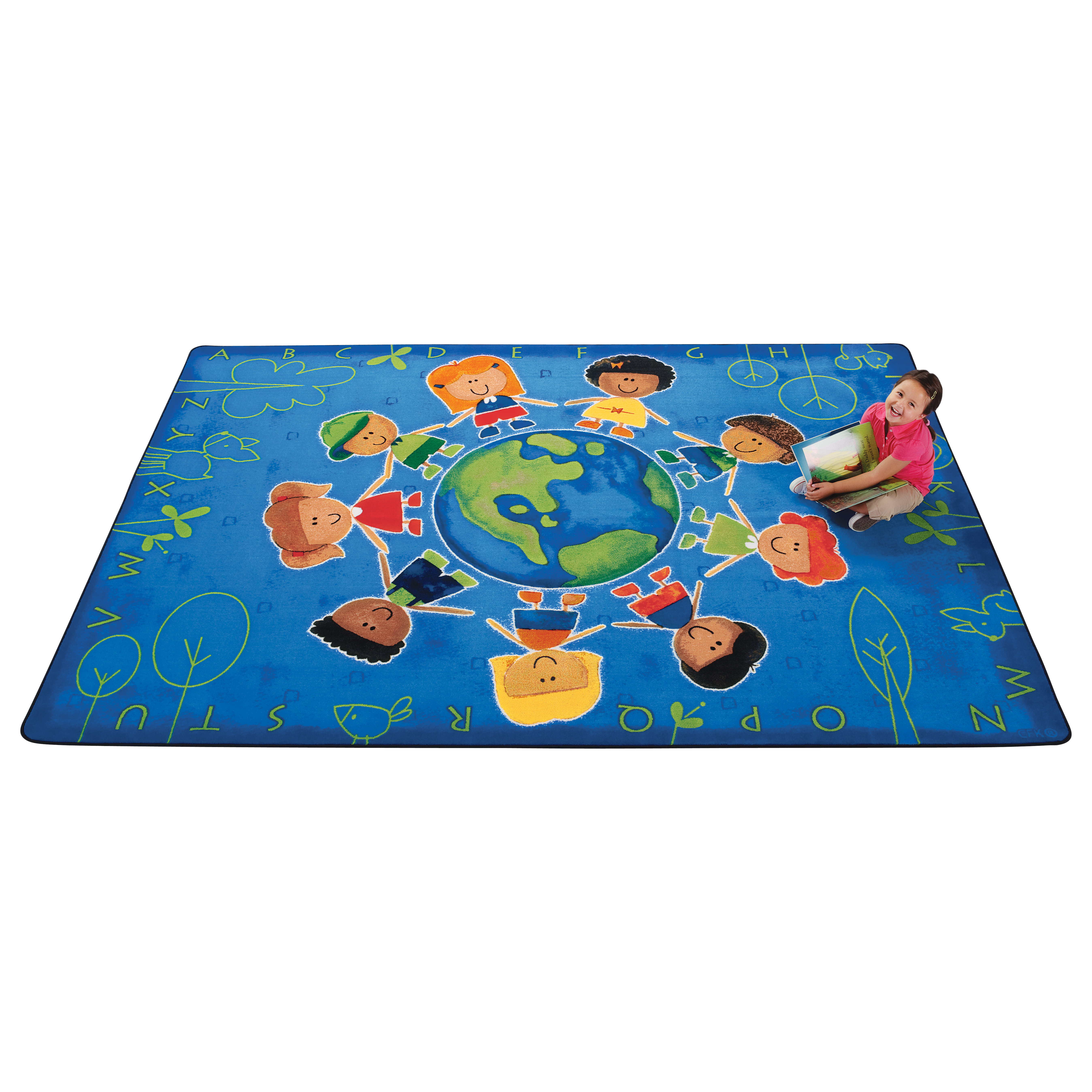 Printed Give The A Hug Blue Area Rug Wayfair