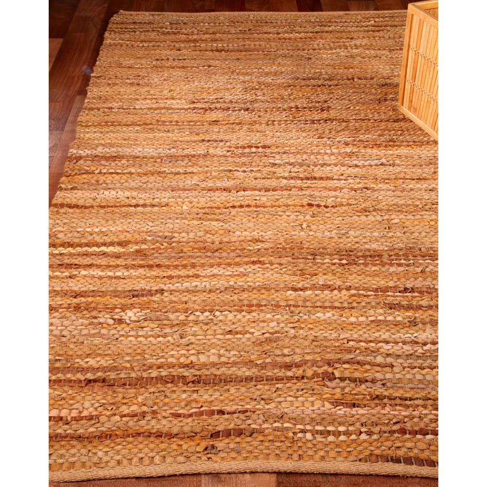 Adore Leather Hand Loomed Area Rug Wayfair
