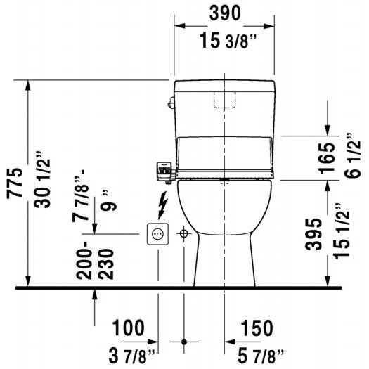DCode Elongated Toilet Bowl Wayfair