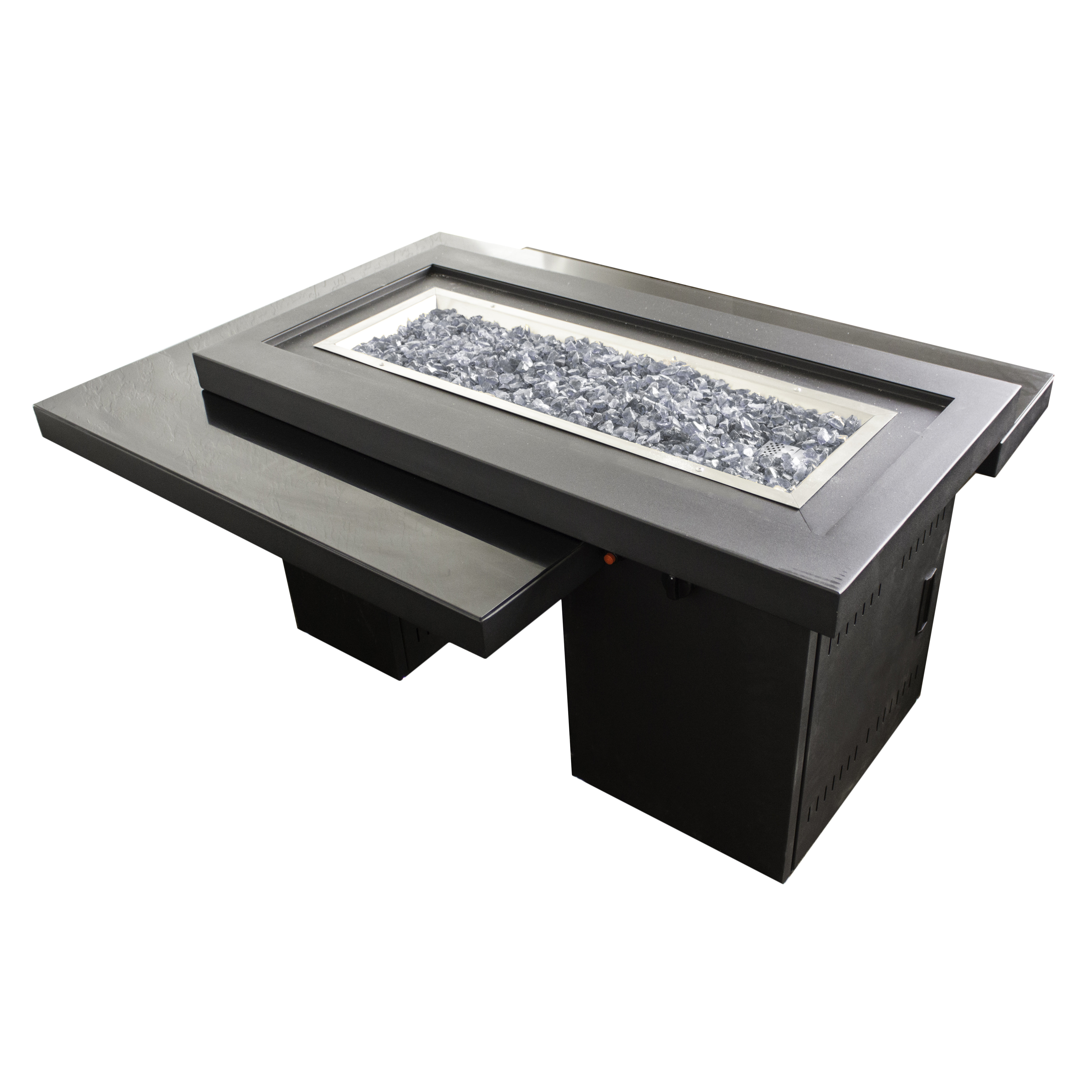 Glass/Metal Propane Fire Pit Wayfair