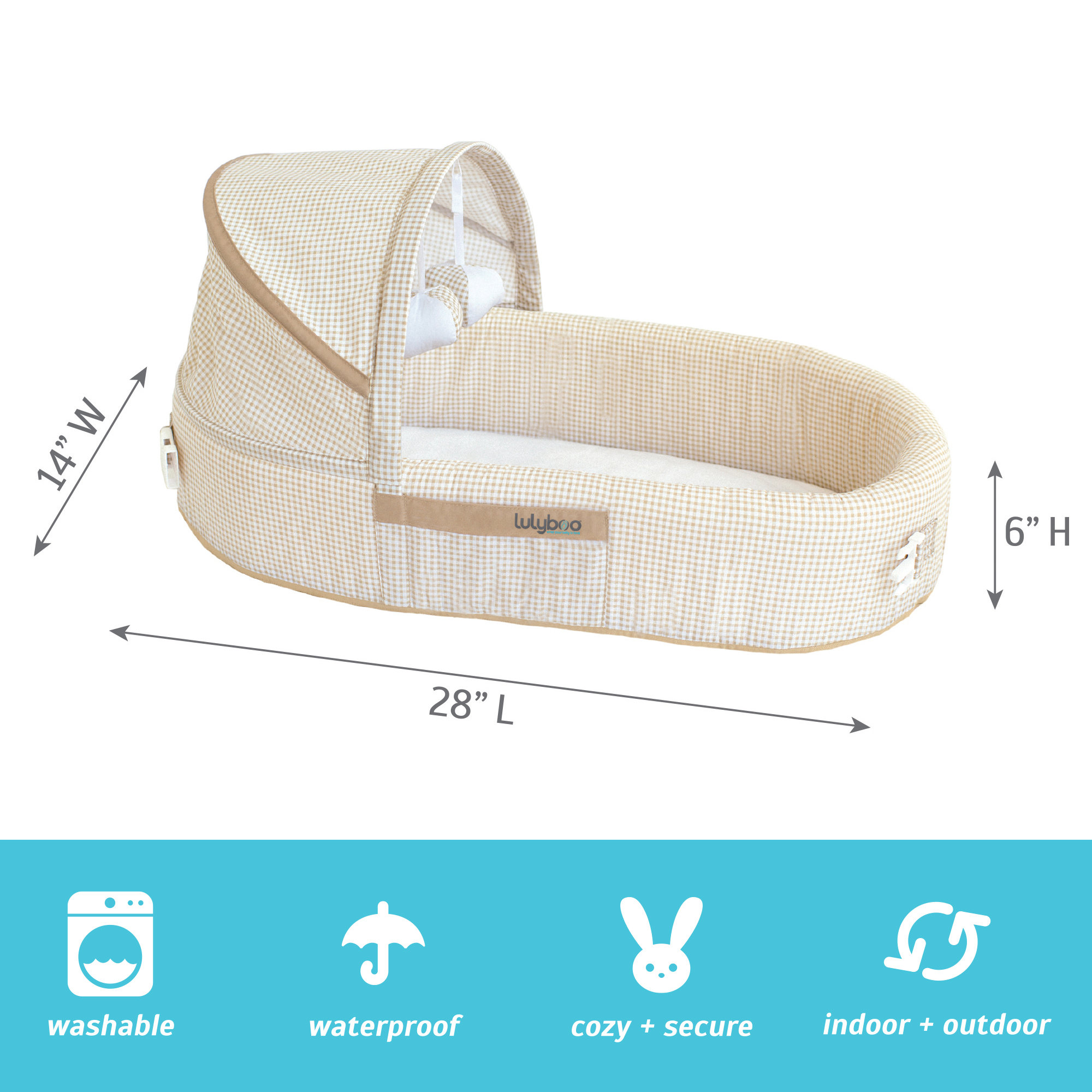 LulyBoo Dots Baby Lounge to go & Reviews Wayfair